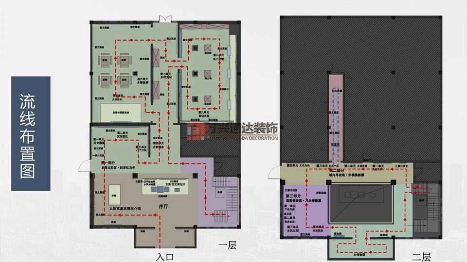 北京萬興通達辦公裝修項目-太陽宮鄉(xiāng)情村史館設計方案裝修效果圖